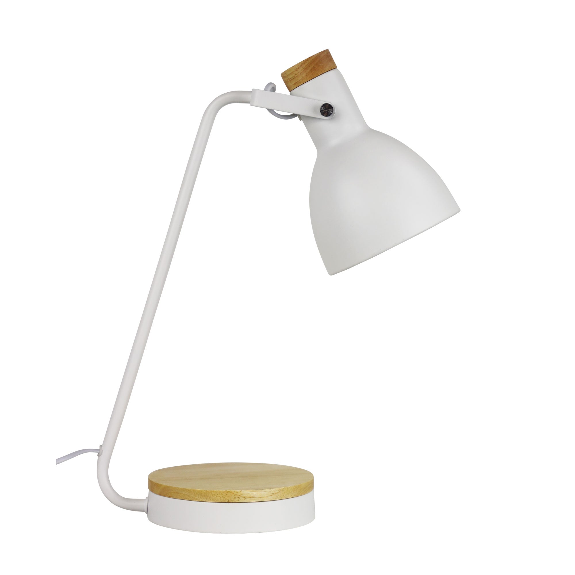 Buy Desk Lamps Australia Benny 1 Light Desk Lamp White - OL93971WH