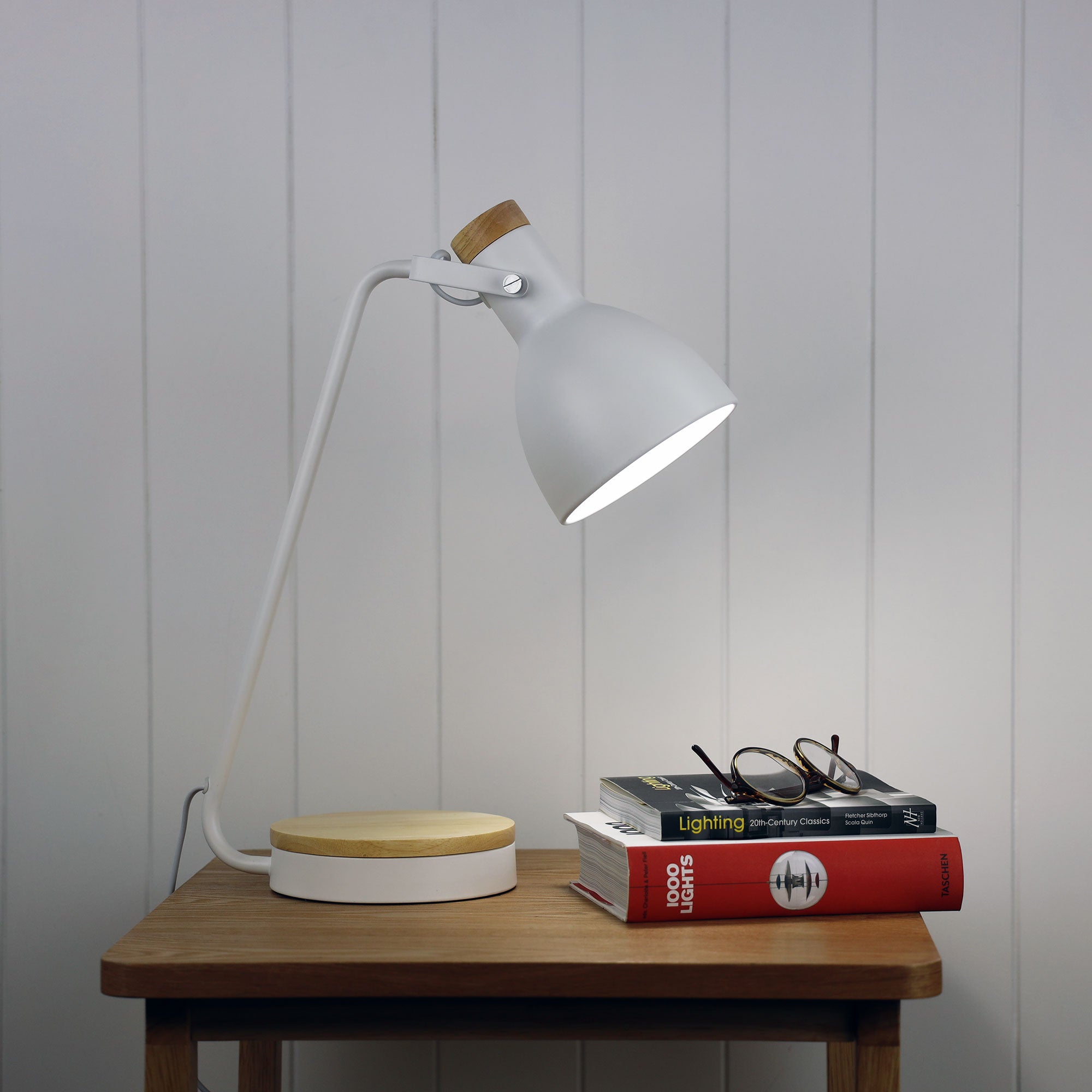 Buy Desk Lamps Australia Benny 1 Light Desk Lamp White - OL93971WH