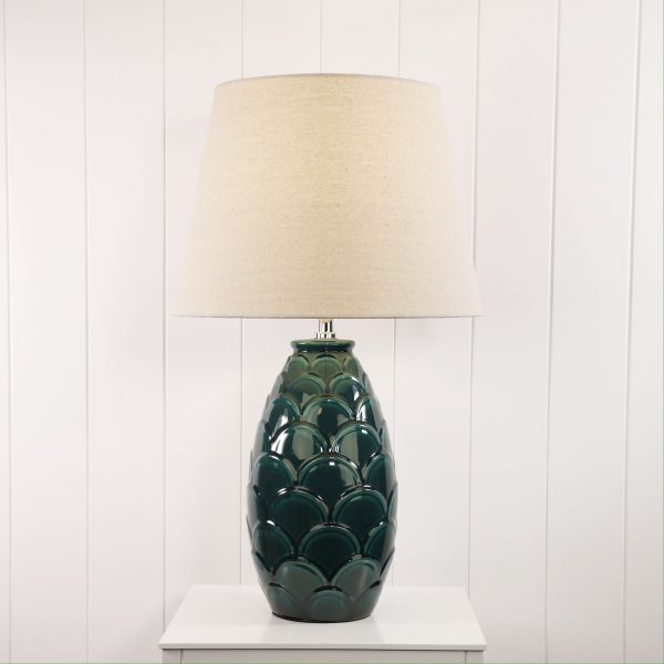 Delphin Table Lamp Green Ceramic - OL94535