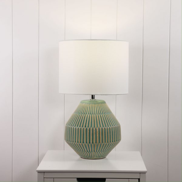 Buy Table Lamps Australia Maya Table Lamp Green Ceramic - OL94537