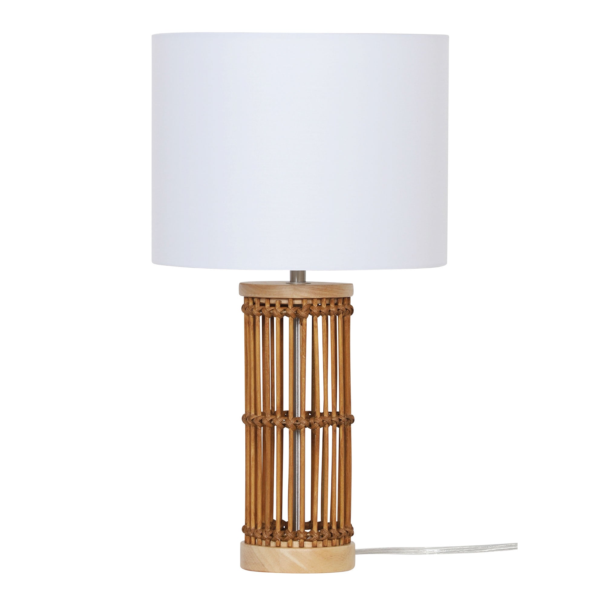 Buy Table Lamps Australia Medan Table Lamp Natural Bamboo White - OL95712