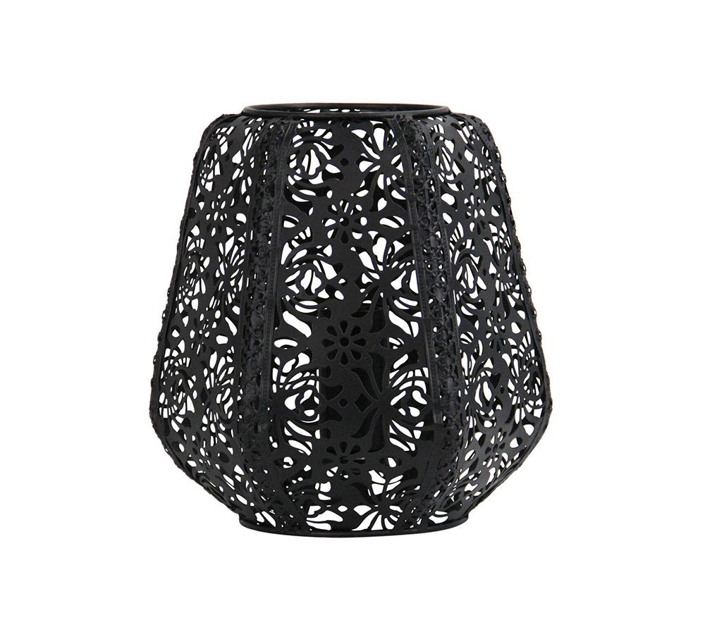 Lace 1 Light Table Lamp Laser Cut Matt Black - OL97317BK