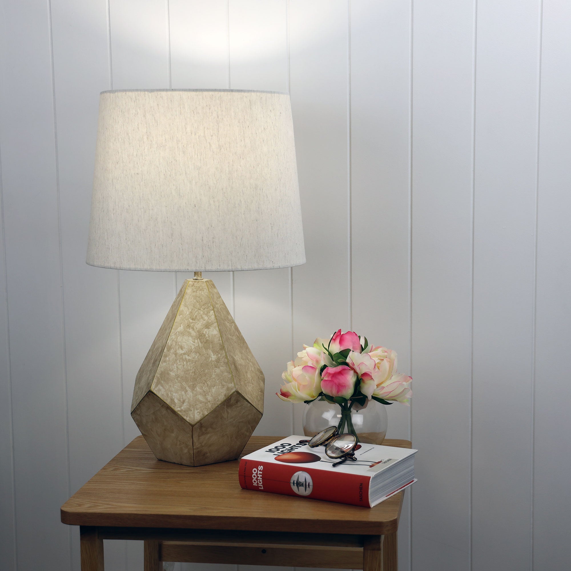 Buy Table Lamps Australia Leon 1 Light Table Lamp Geometric - OL98865