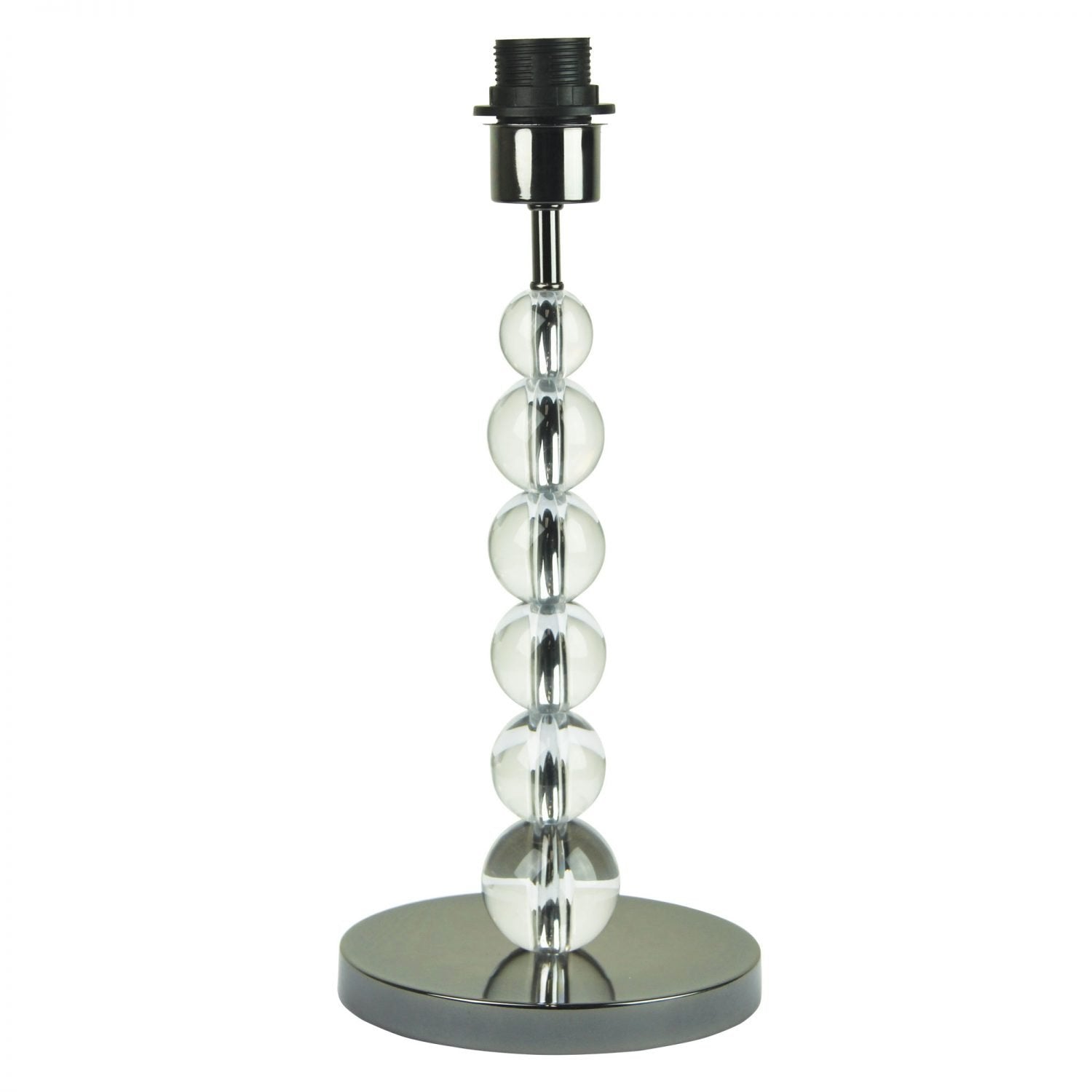Clara 1 Light Table Lamp Acrylic & Brushed Chrome Base Only - OL99463BC