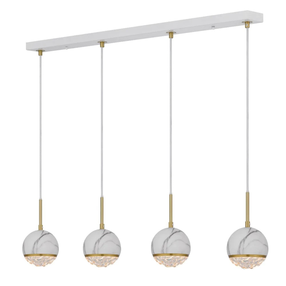 Buy Island Pendant Lights Australia Oneta Pendant 4 Lights White Iron - ONETA PE04-WHCL