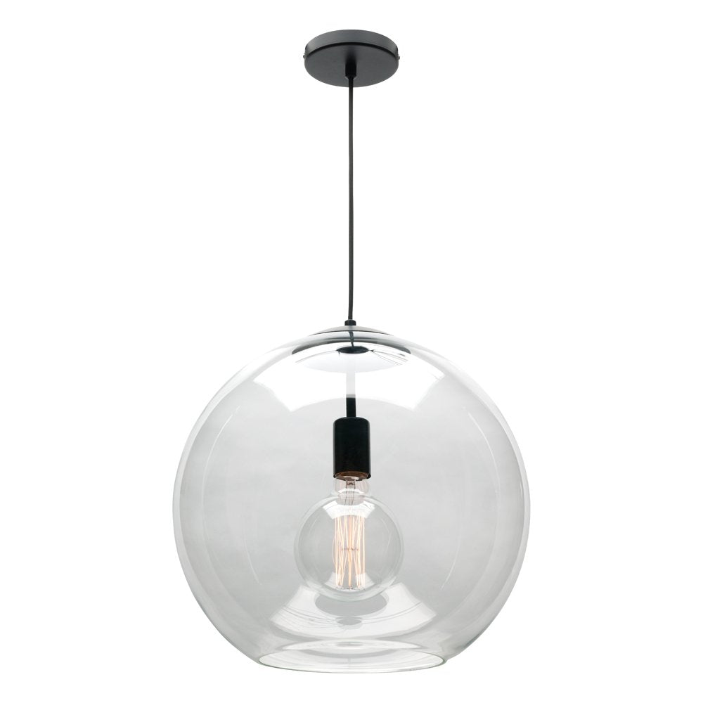 Buy Pendant Lights Australia Orpheus 1 Light Large Pendant Light Black - ORPH1PLBLK