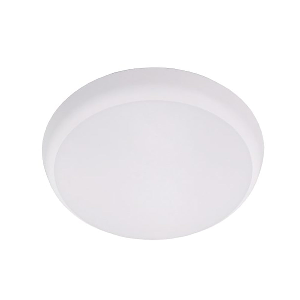 Round LED Oyster Light White Polycarbonate 3CCT - OYSDIM002