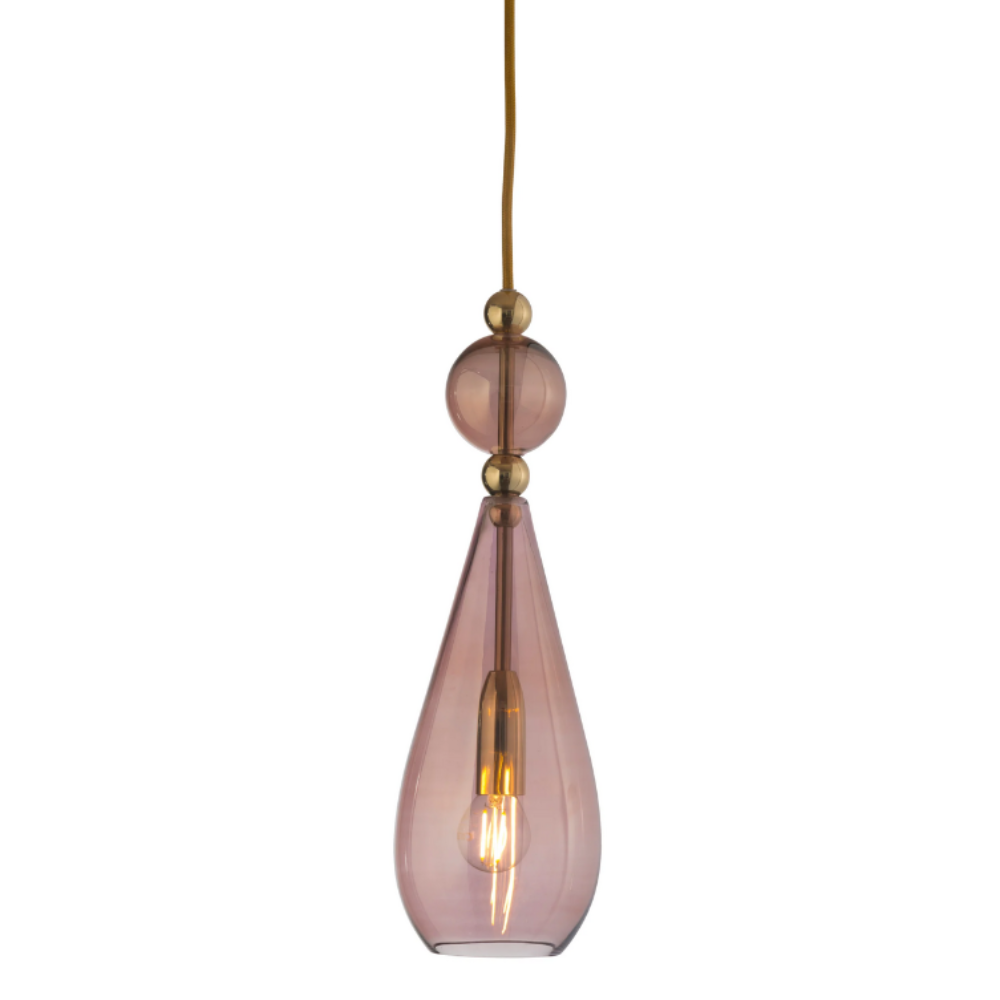 Buy Pendant Lights Australia Smykke Pendant Light W125mm Glass Shiny Gold - LA1011