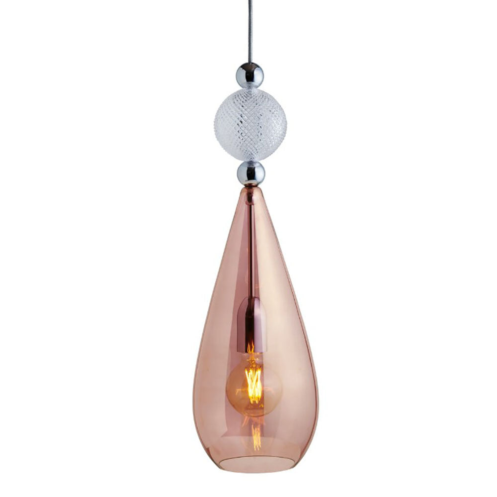 Smykke Pendant Light W180mm Glass Check Ball - LA101