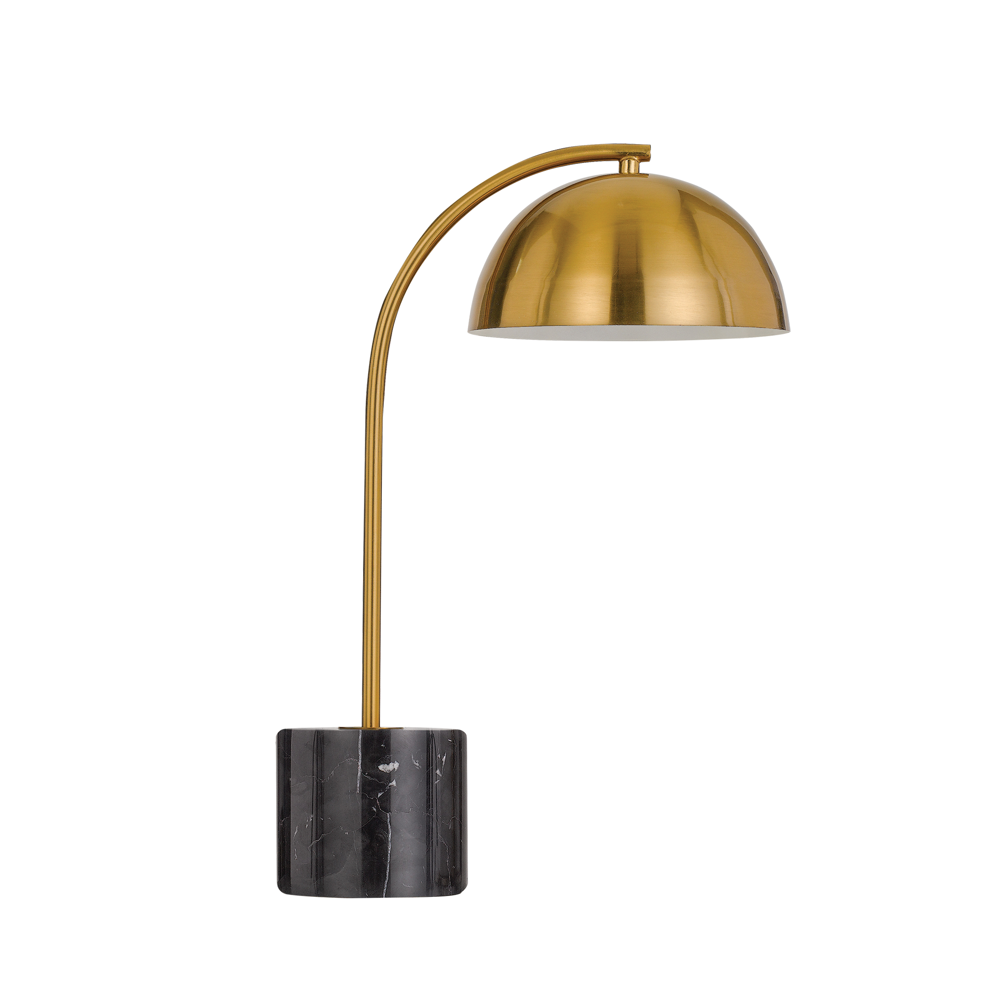 Buy Table Lamps Australia Ortez 1 Light Table Lamp Black Marble, Antique Gold - ORTEZ TL-BK+AG