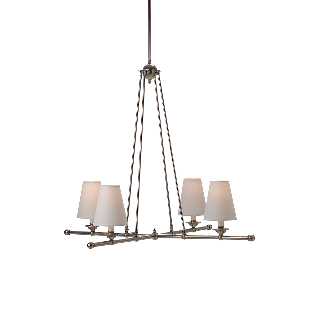 Verandah Pendant 4 Lights linen - P-VER4