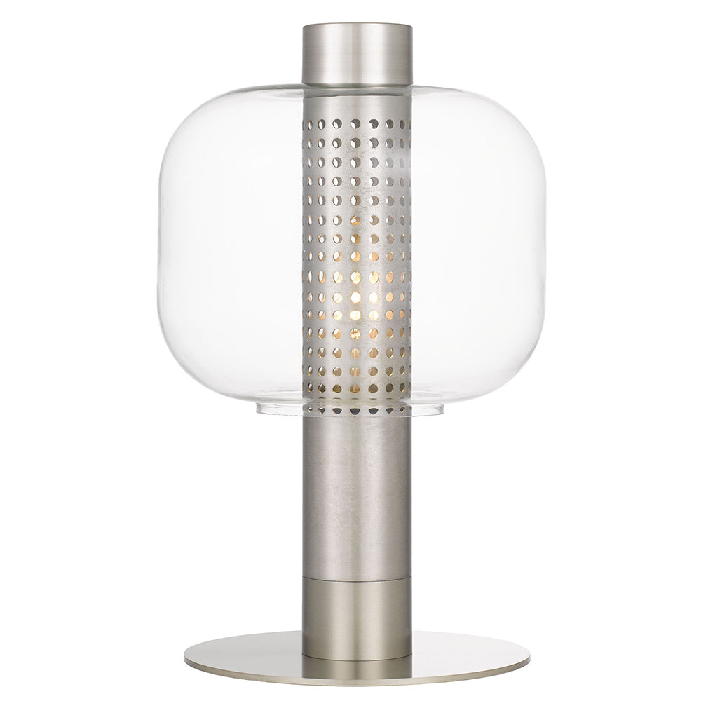 Buy Table Lamps Australia Parola 1 Light Table Lamp Nickel / Clear - PAROLA TL-NKCL