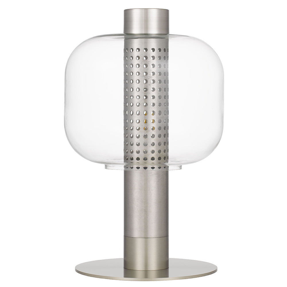 Buy Table Lamps Australia Parola 1 Light Table Lamp Nickel / Clear - PAROLA TL-NKCL