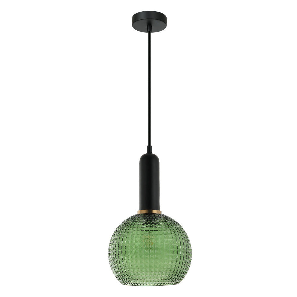 Buy Pendant Lights Australia Pelota 1 Light Pendant Green Glass Wine Glass Shape - PELOTA2