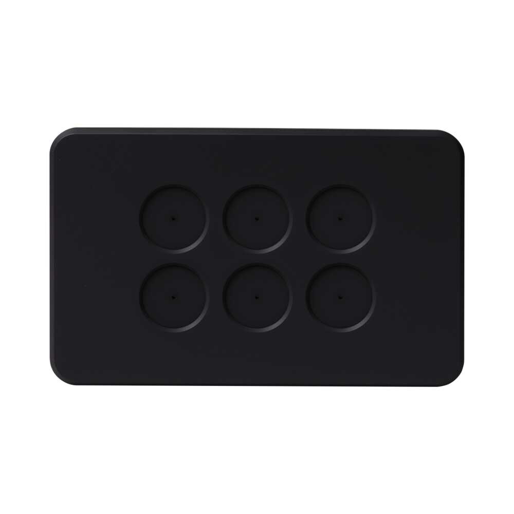 Buy Accessories & More Australia Pixie Smart Face Plate Gloss Black Polycarbonate 6 Gang Configurations - SWAC6SGB