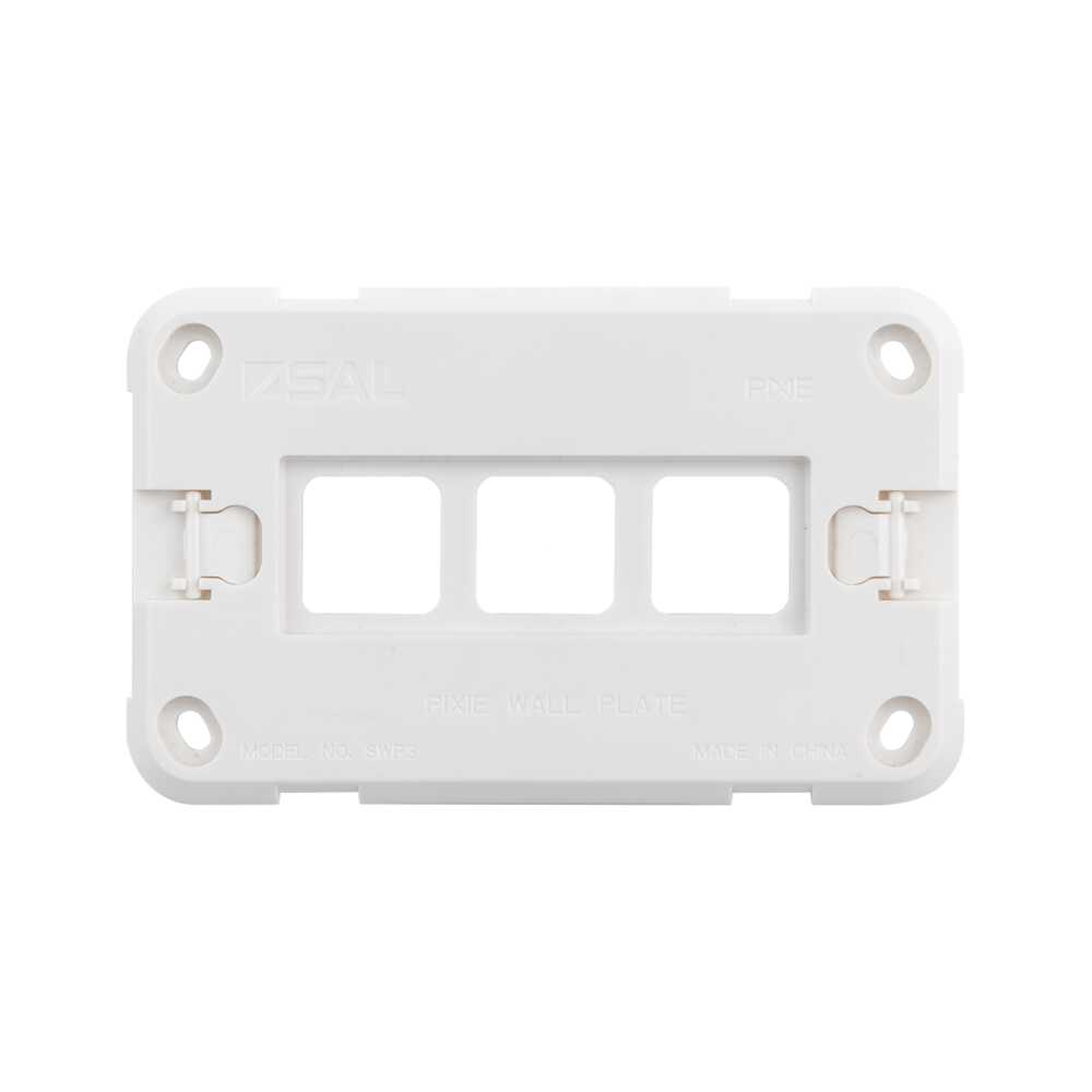 Buy Accessories & More Australia Pixie Smart Wall Plate White Polycarbonate 3 Gang Configurations - SWP3