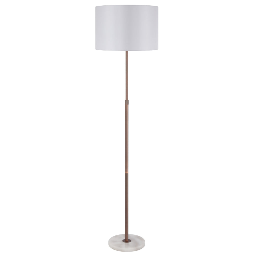 Buy Floor Lamps Australia Placin Floor Lamp Bronze Iron White Marble - PLACIN FL-BZIV