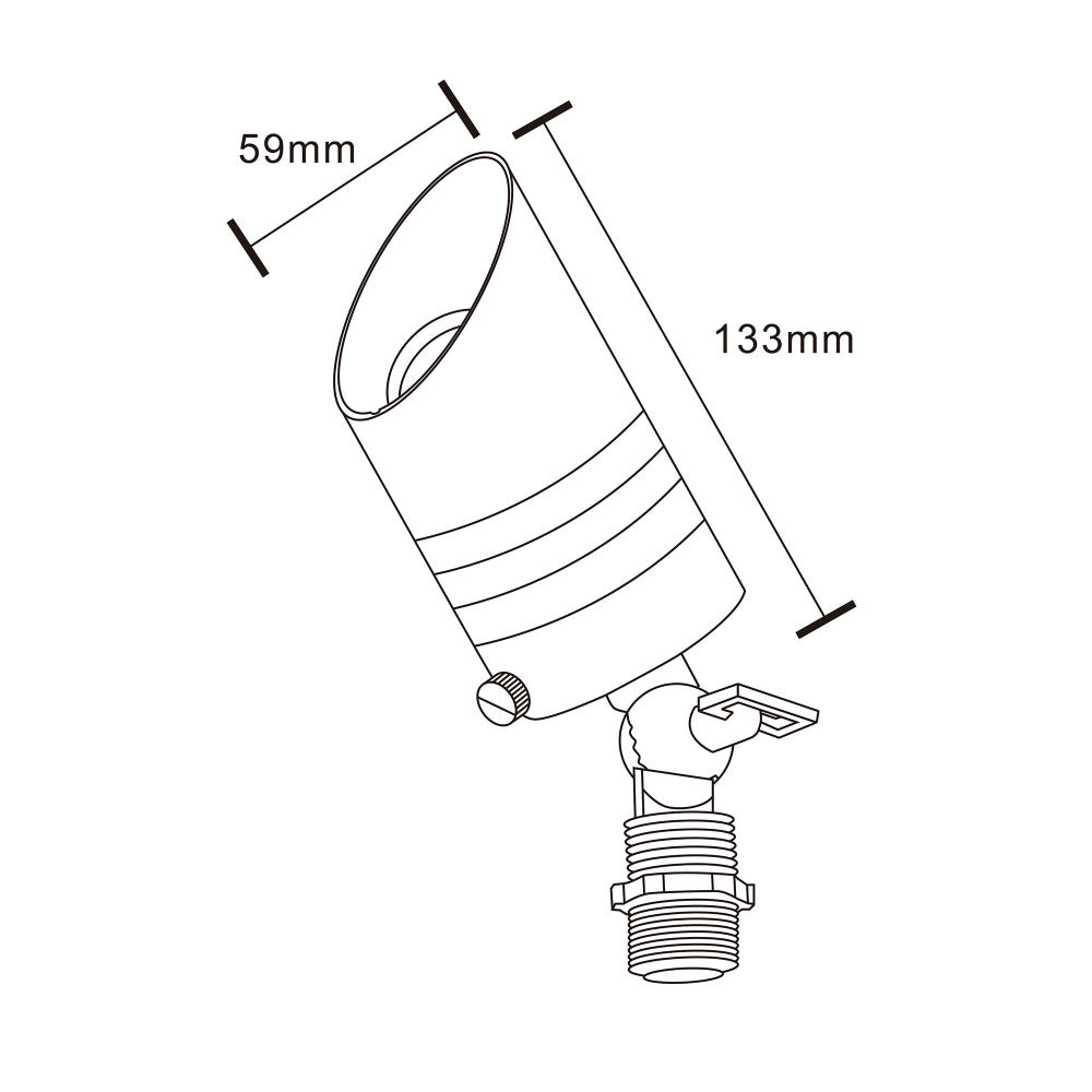 Buy Spike Lights Australia Spike Light W59mm 12V Bronze Brass - PSL2200WB