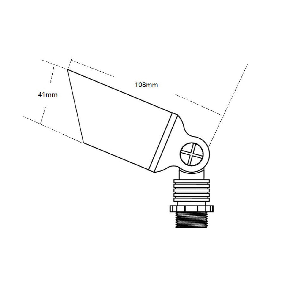 Spike Light W41mm 12V Bronze Brass - PSL2905WB