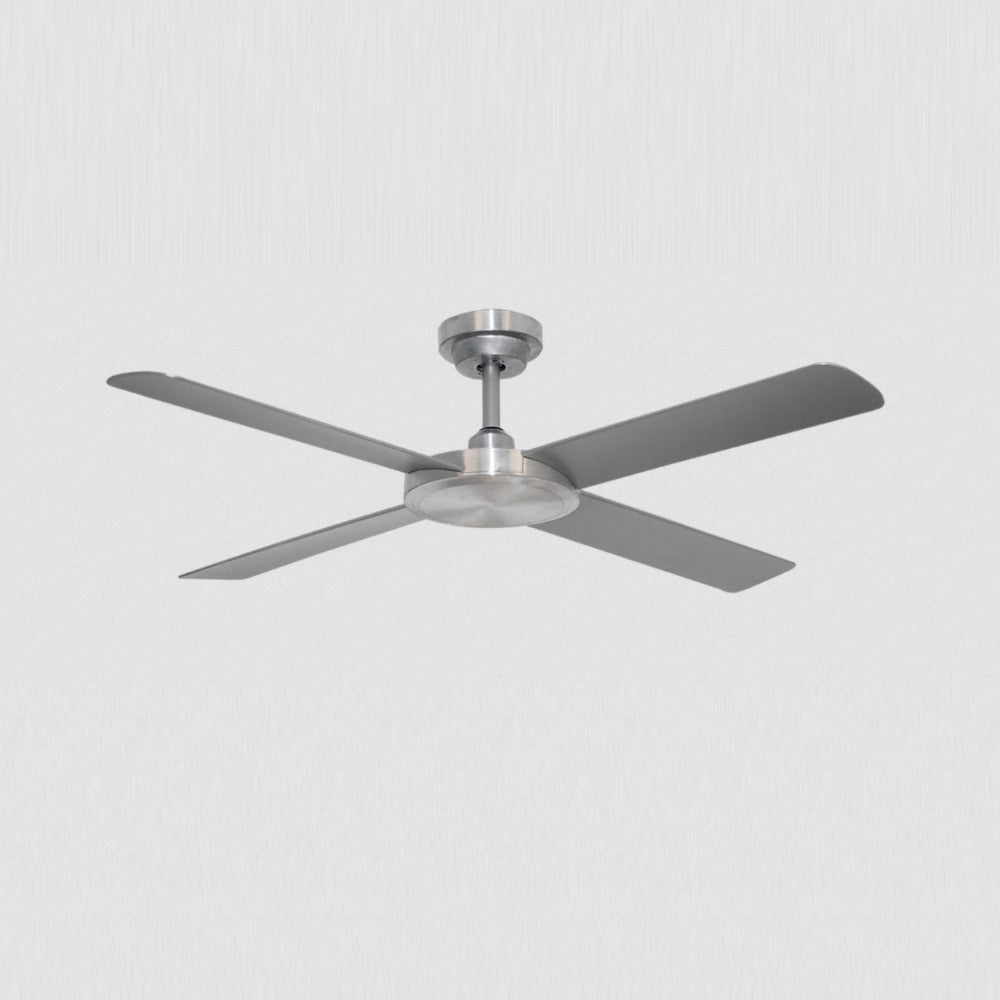 Buy DC Ceiling Fans Australia Pinnacle V2 DC Ceiling Fan 52" Silver ABS Polymer Blade - P2202