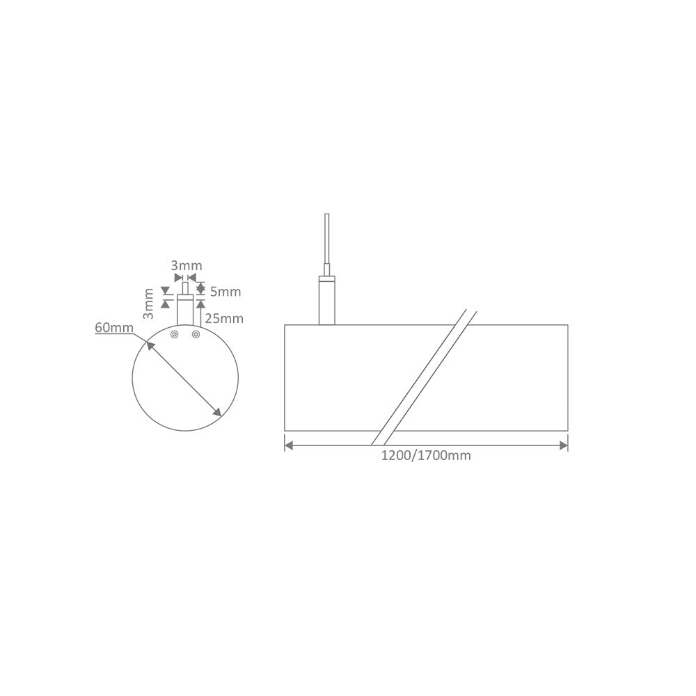 Buy LED Linear Lights Australia Pipe-60 LED Linear Light 21W White Aluminium 5000K - 23122