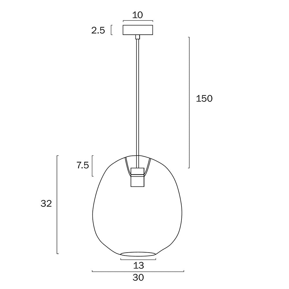 Buy Pendant Lights Australia Rana Pendant Light W300mm Brown Rattan - RANA PE30-BRN