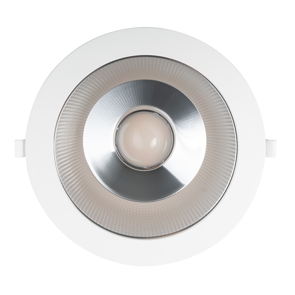 Buy Recessed LED Downlights Australia Penmark Recessed LED Downlight W114mm 60° White Aluminium TRI Colour - S9081R10TC/WH