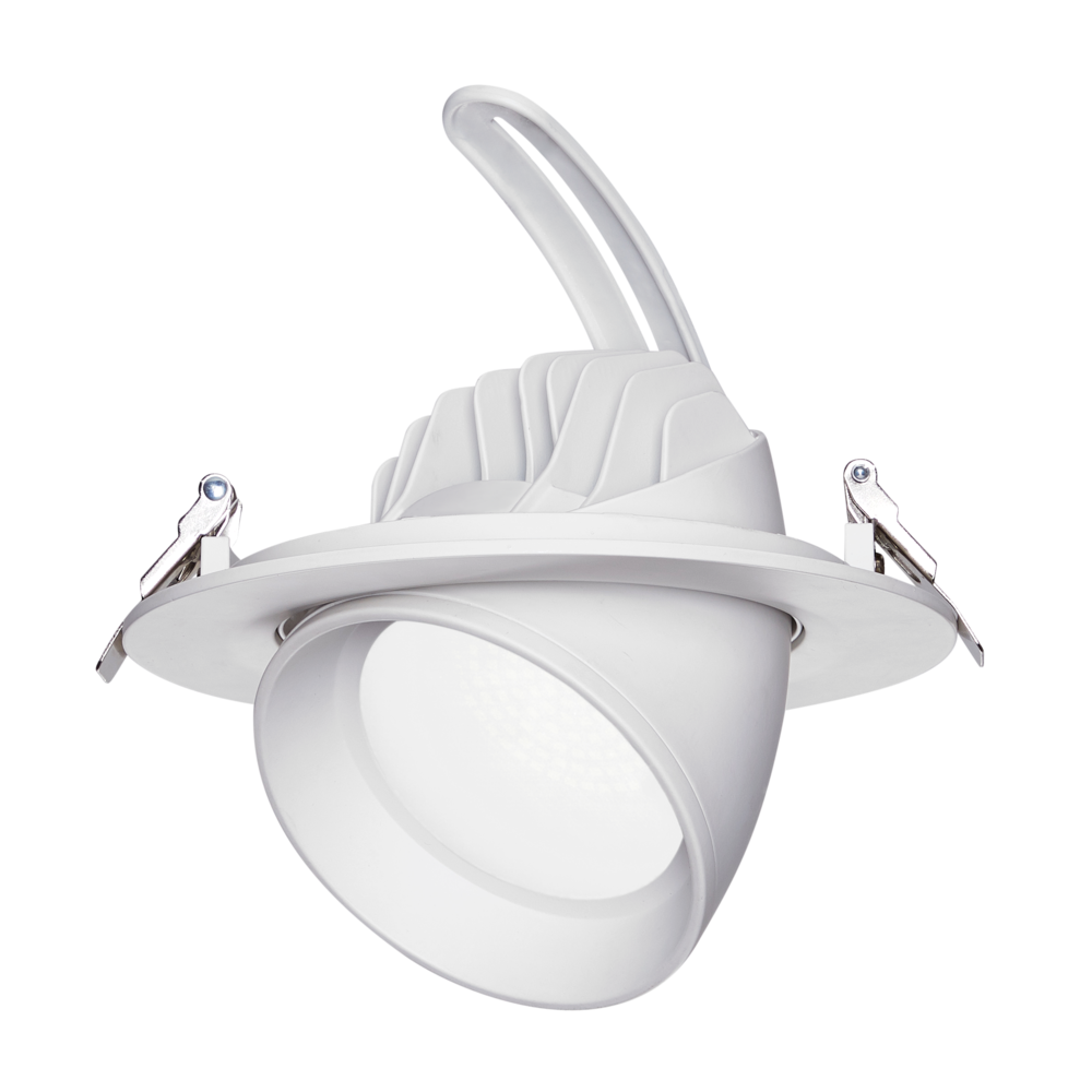 Buy Recessed LED Downlights Australia Newman Recessed LED Downlight White Aluminium 3 CCT - S9545TC/WH/DP2