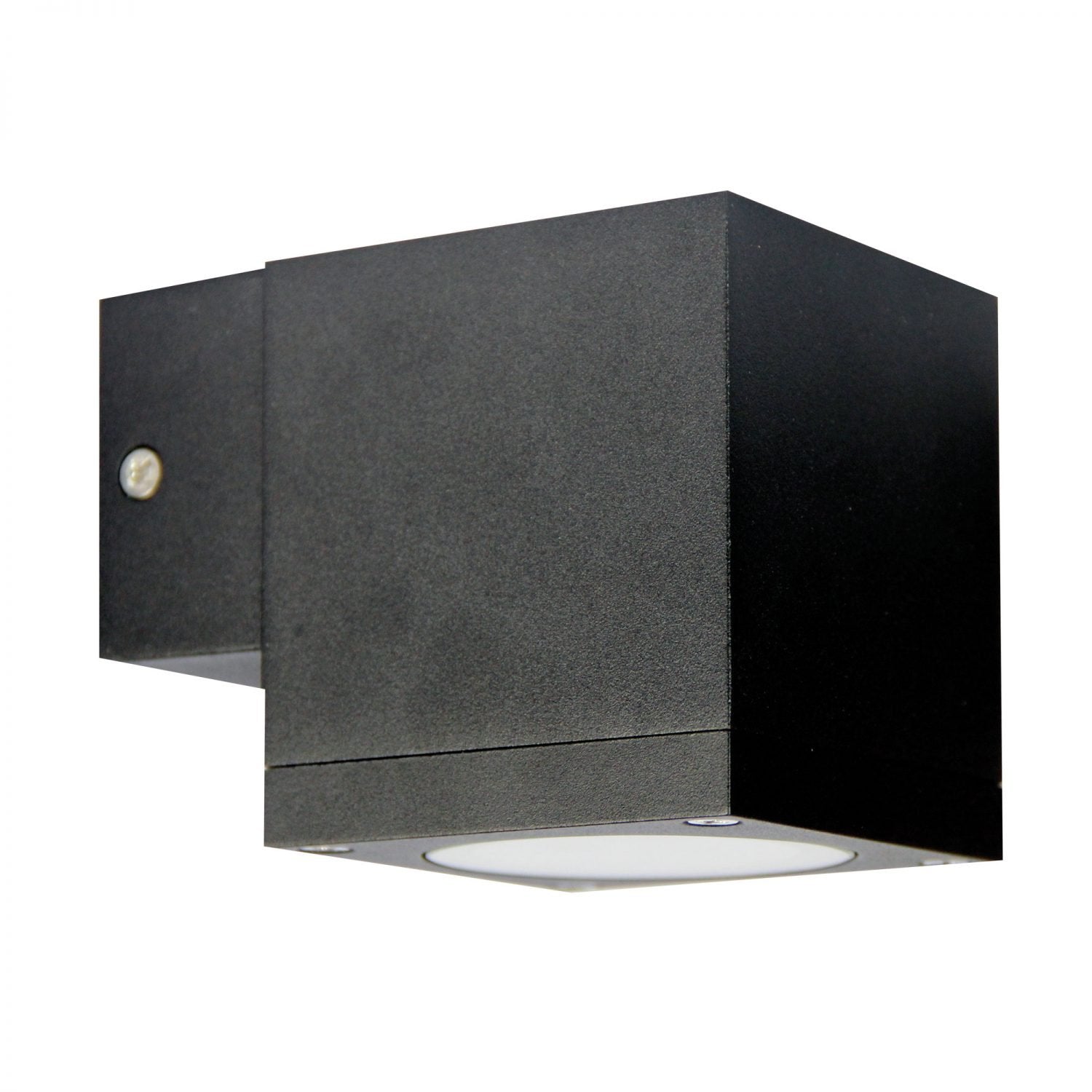 Buy Exterior Wall Lights Australia Kube 1 Light Wall Light Black - SG71201BK