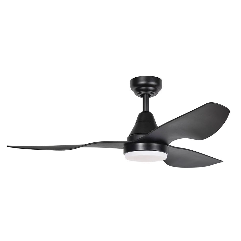 Buy DC Ceiling Fans With Light Australia Simplicity DC Ceiling Fan 45" Black LED Light Black - SIM45BKLED