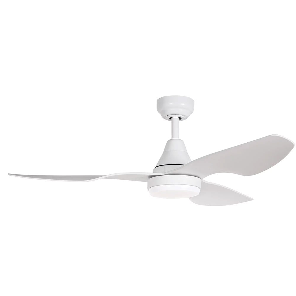 Buy DC Ceiling Fans With Light Australia Simplicity DC Ceiling Fan 45" LED Light Matte White - SIM45MWLED