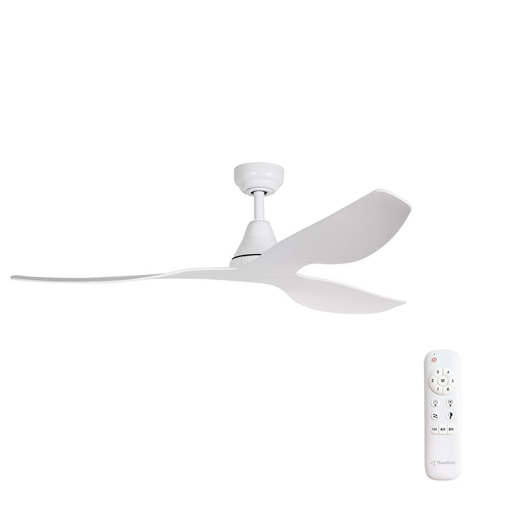 Buy DC Ceiling Fans Australia Simplicity DC Ceiling Fan 45" Matte White - SIM45MW