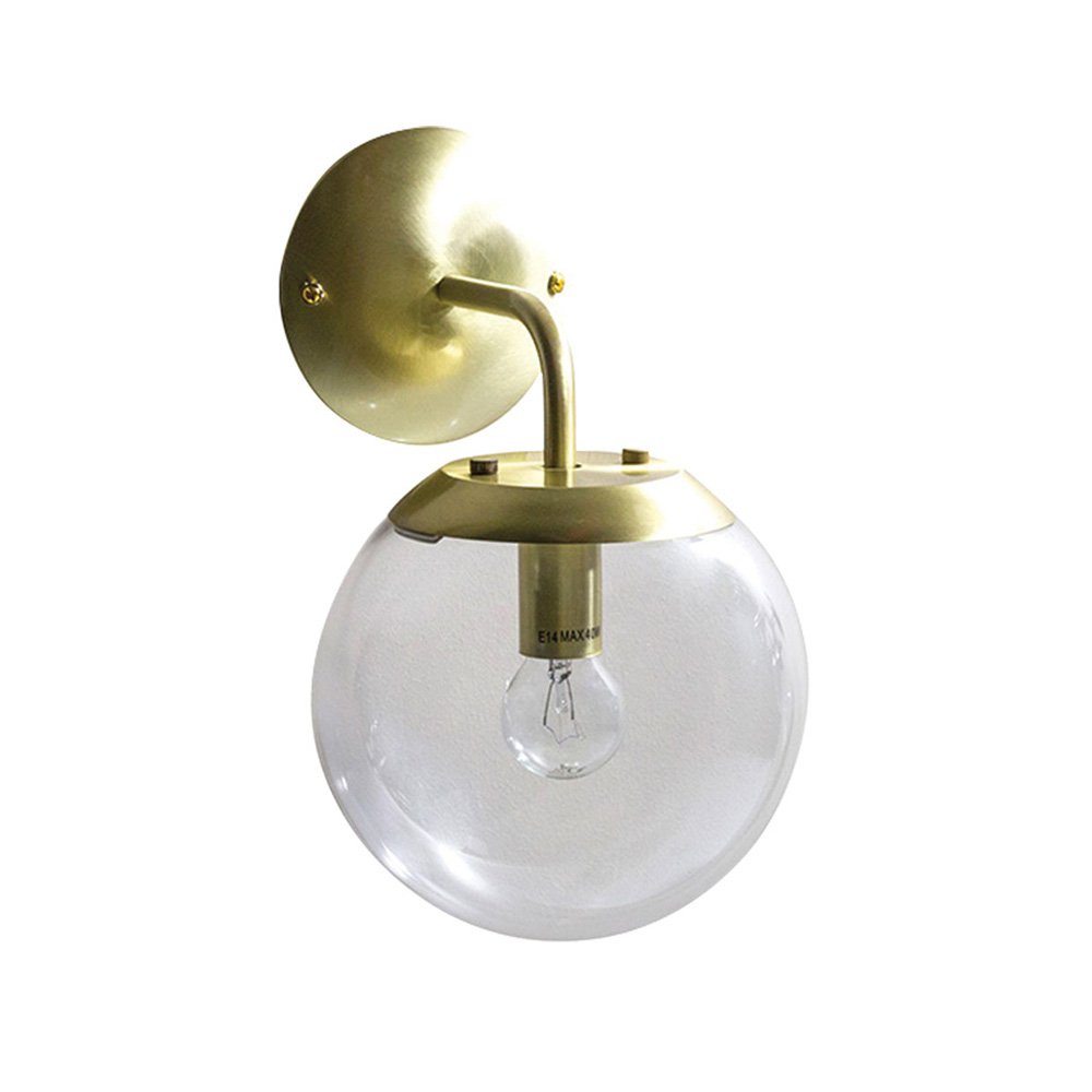 Newton 1 Light Wall Light Brushed Brass - SL64451BB