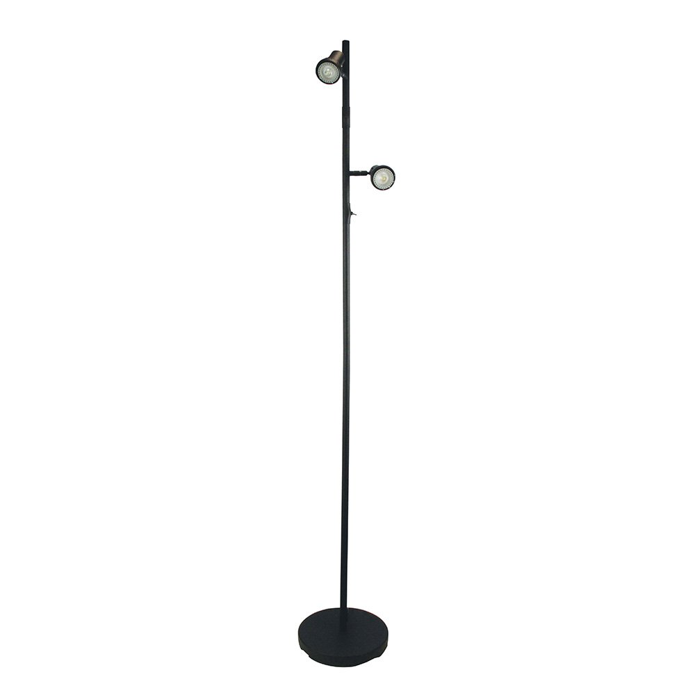 Buy Floor Lamps Australia Daxam 2 Light Floor Lamp LED Black - SL98592BK