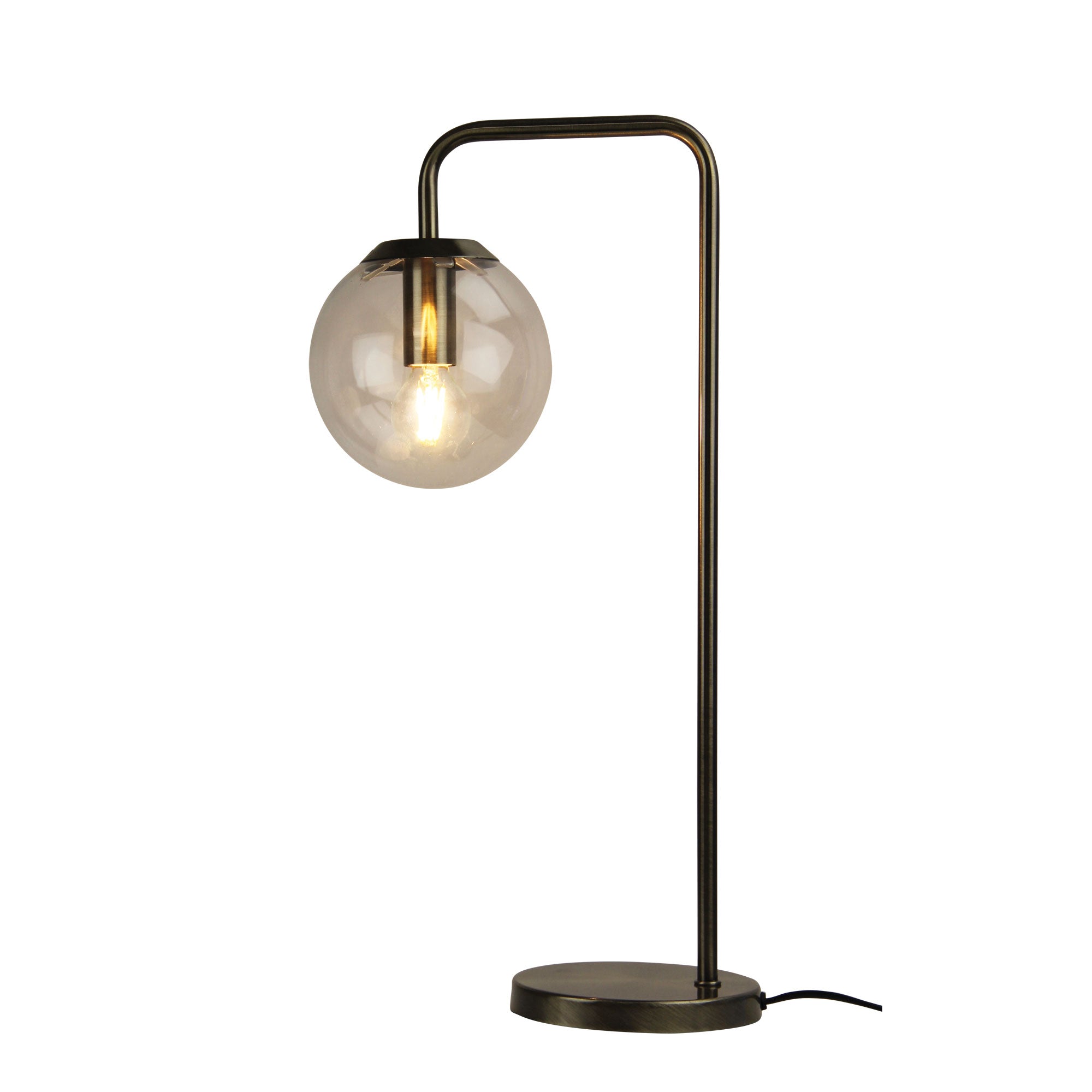 Buy Table Lamps Australia Newton 1 Light Table Lamp Antique Brass - SL98799AB