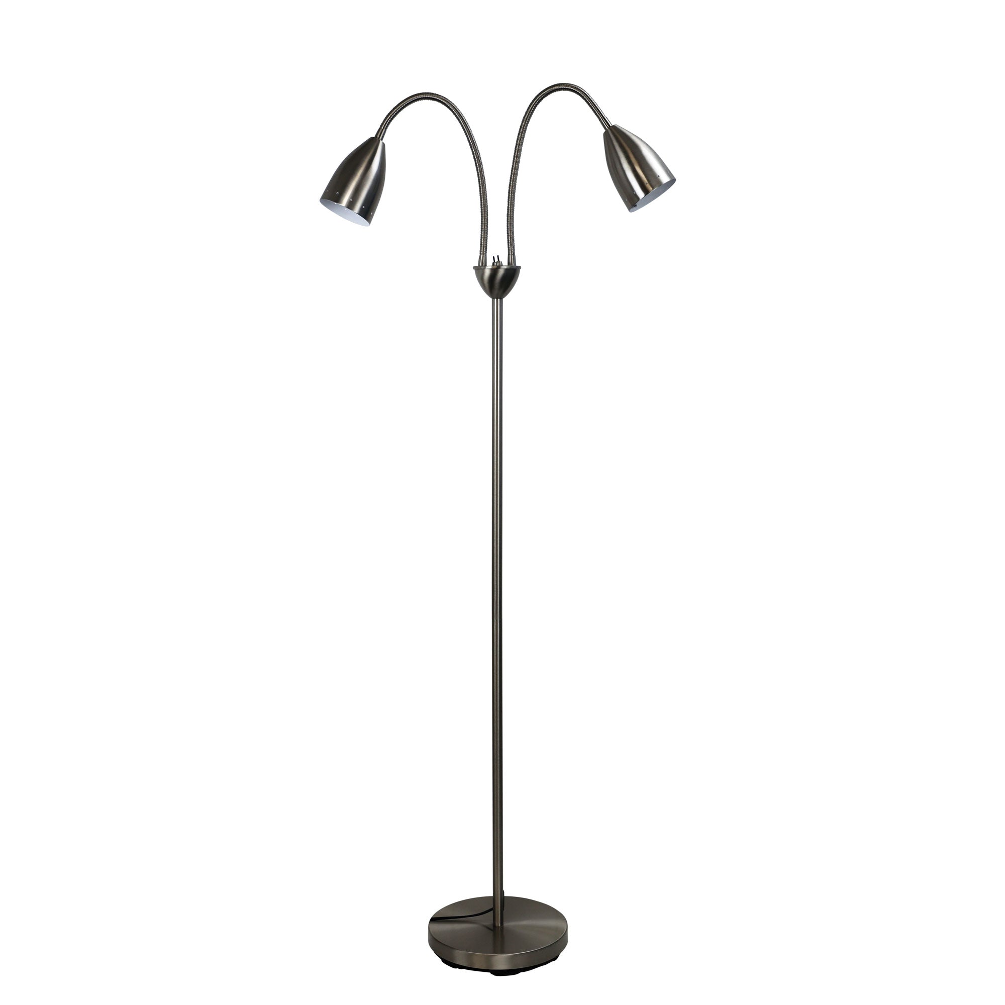 Stan 2 Light Floor Lamp Brushed Chrome - SL98822BC