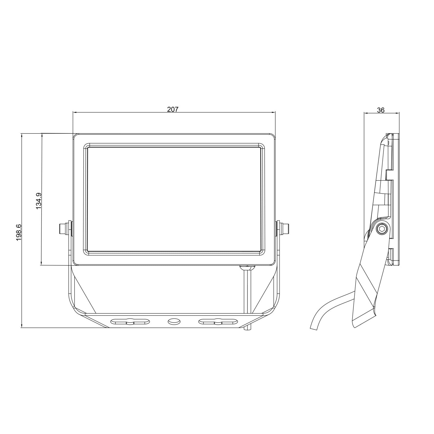 Buy Flood Lights Australia STARPAD LED Flood Light 30W Aluminium 3 CCT - SE7071/30TC2