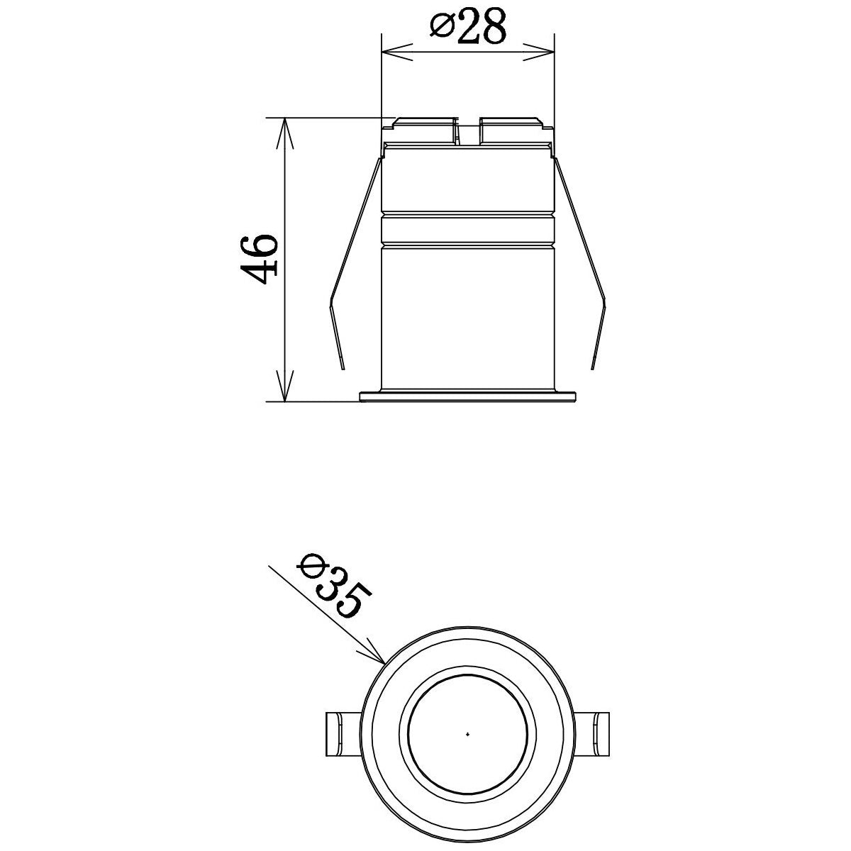 Buy Recessed LED Downlights Australia Star Spot Recessed LED Downlight 3W White Aluminium 3000K - S9362WW/WH