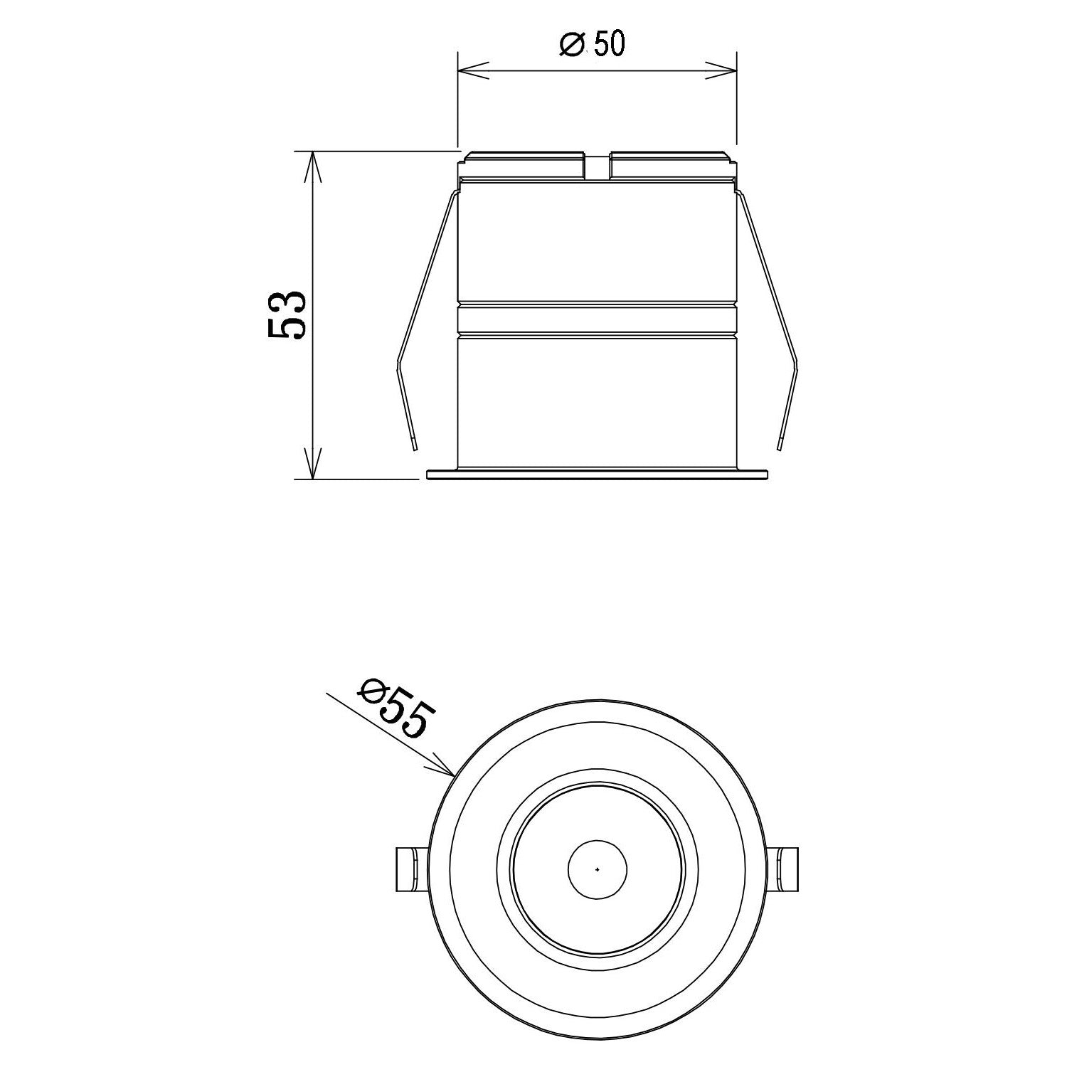 Buy Recessed LED Downlights Australia Star Spot Recessed LED Downlight 7W Black Aluminium 3000K - S9363WW/BK