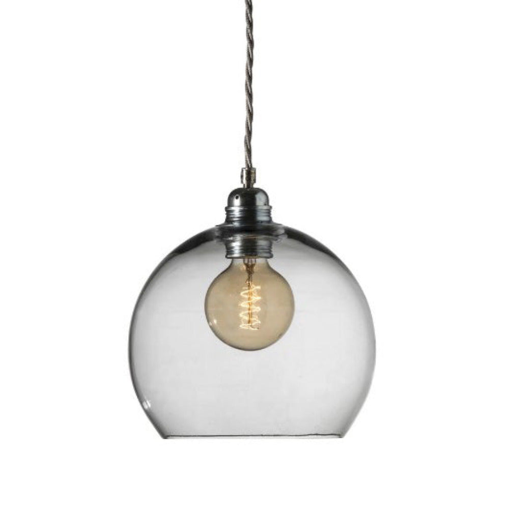 Buy Pendant Lights Australia Rowan Pendant Light W220mm Glass Matt Silver - LA101