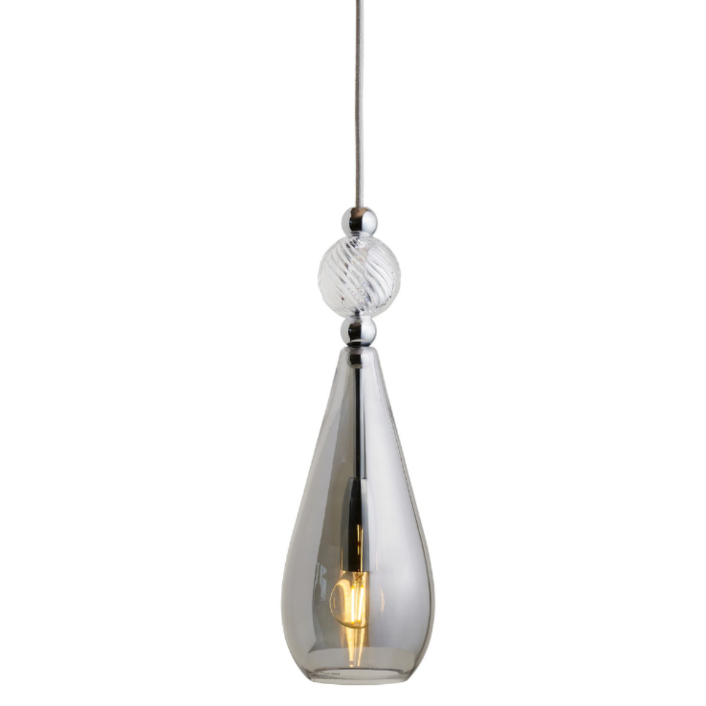 Buy Pendant Lights Australia Smykke Pendant Light W125mm Glass Swirl Ball - LA1011