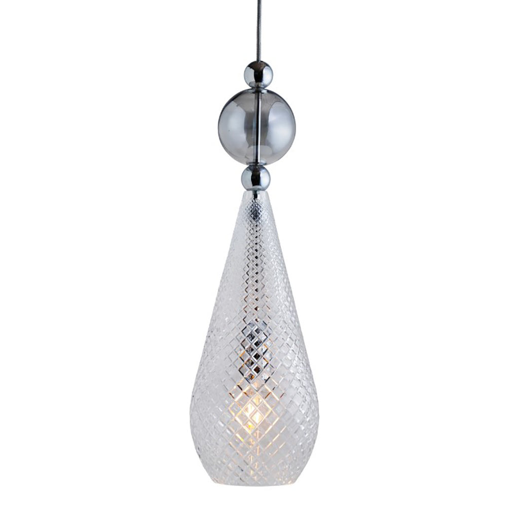 Buy Pendant Lights Australia Smykke Pendant Light W180mm Check Clear Glass - LA101