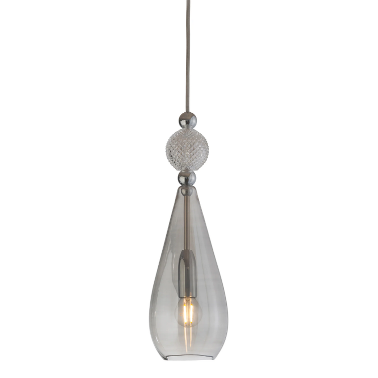 Buy Pendant Lights Australia Smykke Pendant Light W125mm Glass Check Ball - LA1011