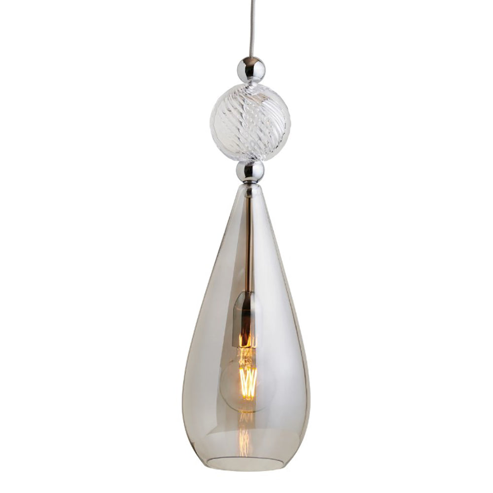 Buy Pendant Lights Australia Smykke Pendant Light W180mm Glass Swirl Ball - LA1019