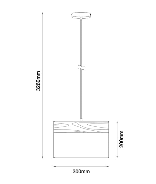 Buy Pendant Lights Australia TAMBURA White Cloth Shade With Blonde Wood Trim 1 Light Pendant Medium - TAMBURA03