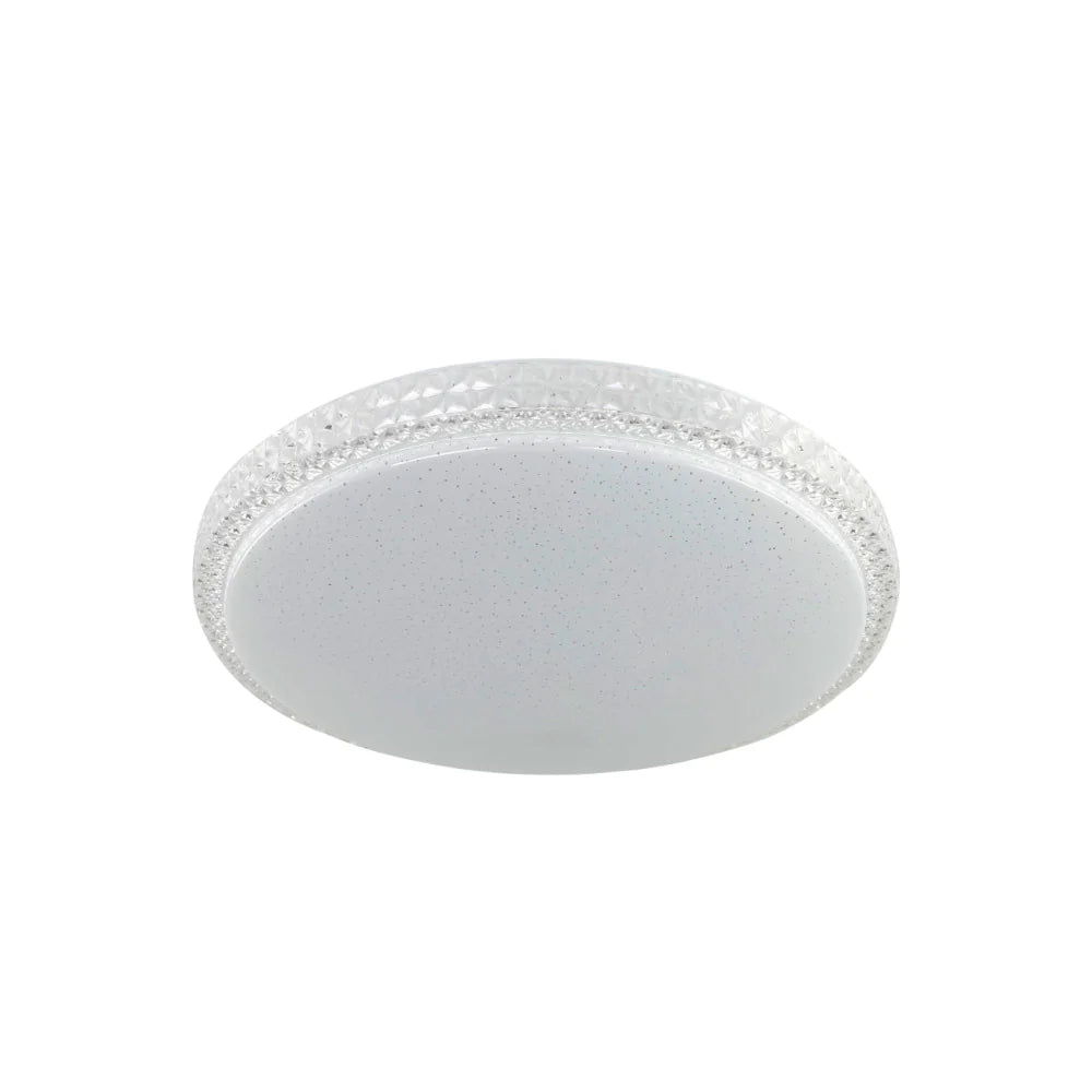 Tereza LED Oyster Light 300mm Opaline Metal - TEREZA OY28-WH3C