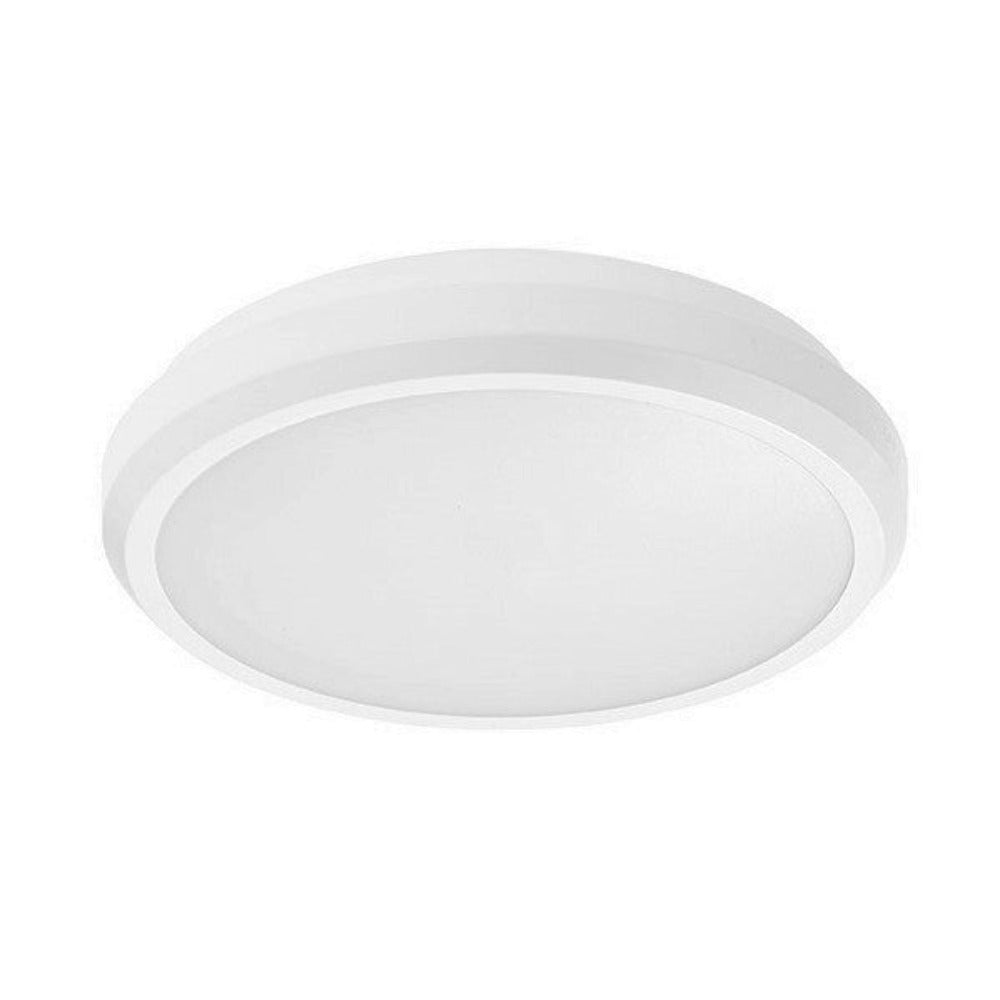 Tradetec Eclipse II LED Oyster Light 18W Tricolour White Dimmable - TLEO34518WD