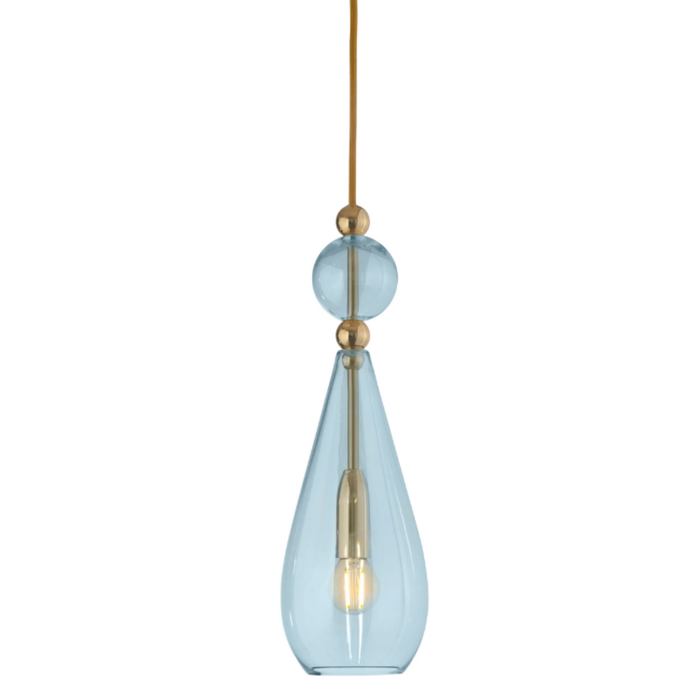 Buy Pendant Lights Australia Smykke Pendant Light W125mm Glass Shiny Gold - LA1011