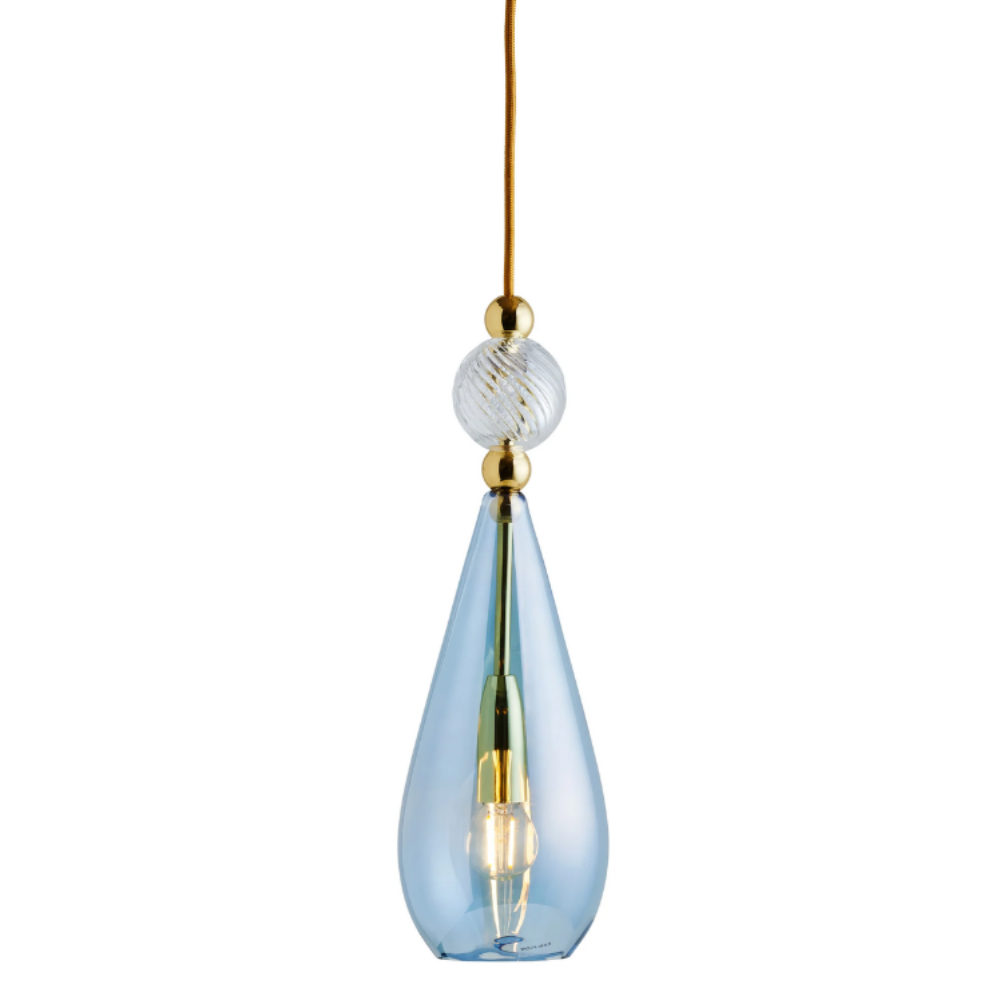 Buy Pendant Lights Australia Smykke Pendant Light W125mm Glass Swirl Ball - LA1011