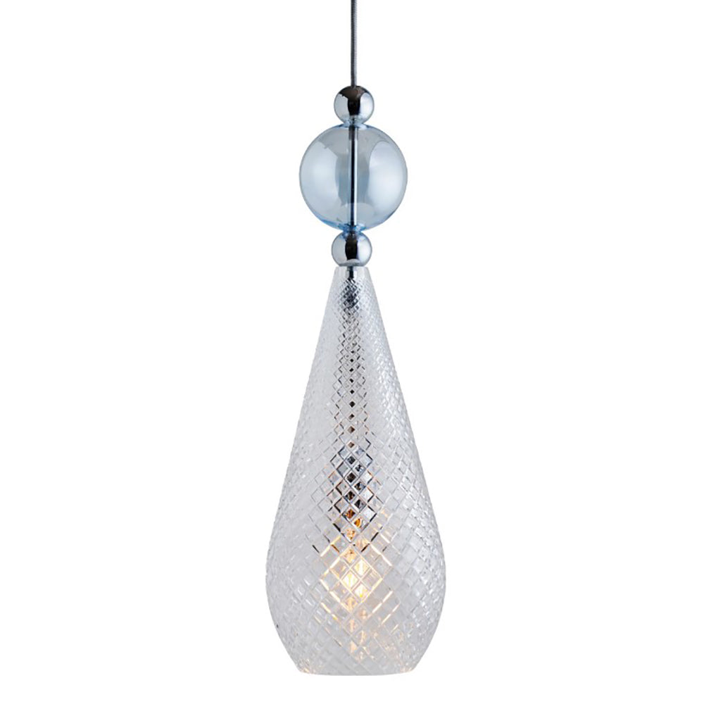 Buy Pendant Lights Australia Smykke Pendant Light W180mm Check Clear Glass - LA101